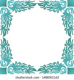 Beautiful nature frame. Vector illustration
