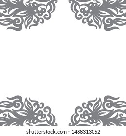 Beautiful nature frame. Vector illustration