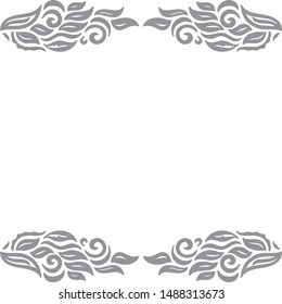 Beautiful nature frame. Vector illustration