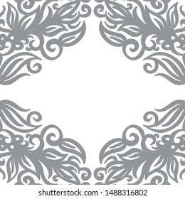 Beautiful nature frame. Vector illustration