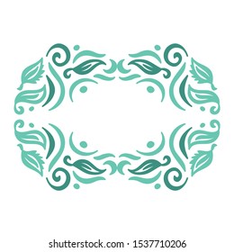 Beautiful nature frame. Vector illustration