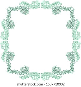 Beautiful nature frame. Vector illustration