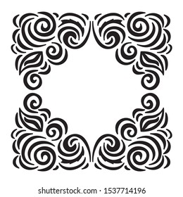Beautiful nature frame. Vector illustration
