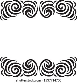 Beautiful nature frame. Vector illustration