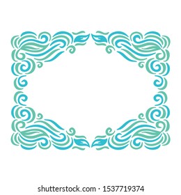 Beautiful nature frame. Vector illustration