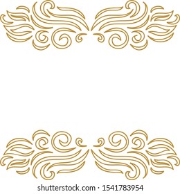Beautiful nature frame. Vector illustration