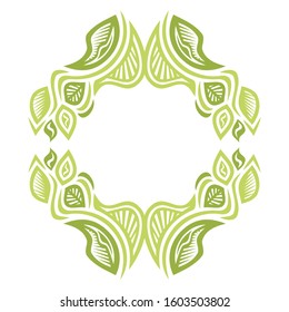 Beautiful nature frame. Vector illustration