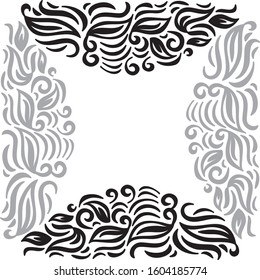 Beautiful nature frame. Vector illustration