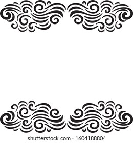 Beautiful nature frame. Vector illustration