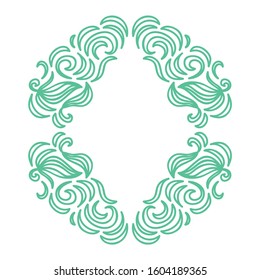 Beautiful nature frame. Vector illustration