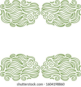 Beautiful nature frame. Vector illustration