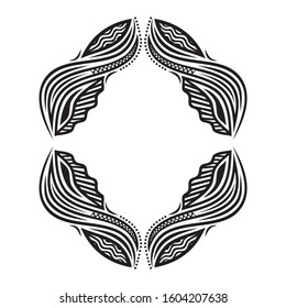 Beautiful nature frame. Vector illustration