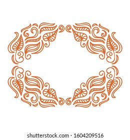 Beautiful nature frame. Vector illustration