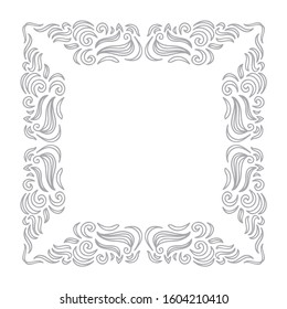 Beautiful nature frame. Vector illustration