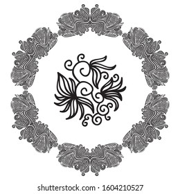 Beautiful nature frame. Vector illustration