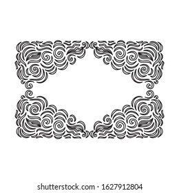 Beautiful nature frame. Vector illustration