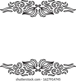 Beautiful nature frame. Vector illustration