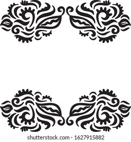 Beautiful nature frame. Vector illustration