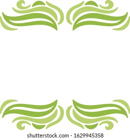 Beautiful nature frame. Vector illustration