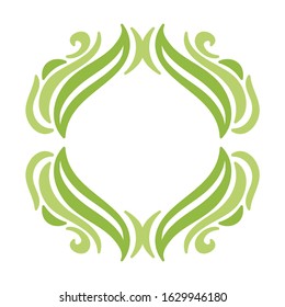 Beautiful nature frame. Vector illustration