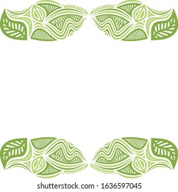Beautiful nature frame. Vector illustration