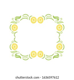 Beautiful nature frame. Vector illustration