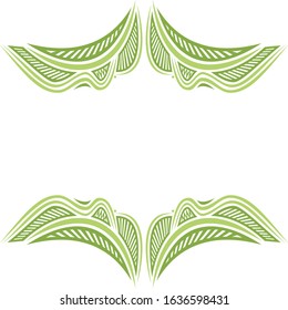 Beautiful nature frame. Vector illustration