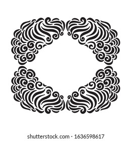 Beautiful nature frame. Vector illustration