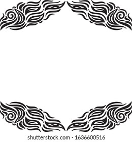 Beautiful nature frame. Vector illustration