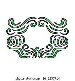 Beautiful nature frame. Vector illustration