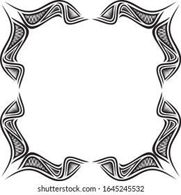 Beautiful nature frame. Vector illustration