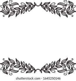 Beautiful nature frame. Vector illustration