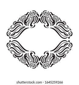 Beautiful nature frame. Vector illustration