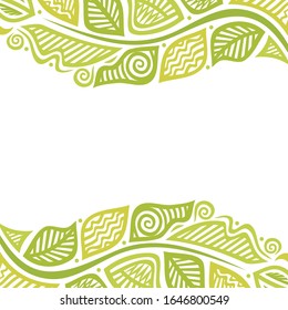 Beautiful nature frame. Vector illustration