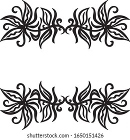 Beautiful nature frame. Vector illustration