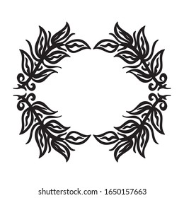 Beautiful nature frame. Vector illustration