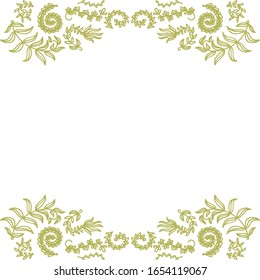 Beautiful nature frame. Vector illustration