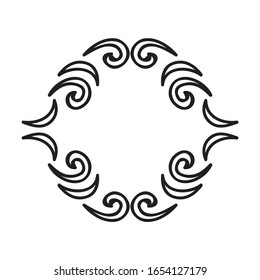 Beautiful nature frame. Vector illustration