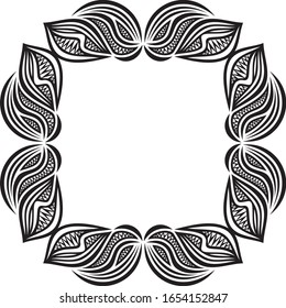 Beautiful nature frame. Vector illustration