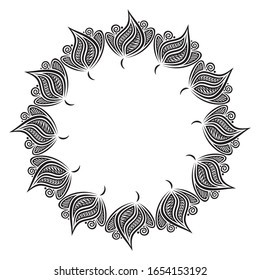 Beautiful nature frame. Vector illustration