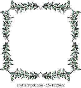 Beautiful nature frame. Vector illustration