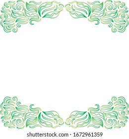 Beautiful nature frame. Vector illustration