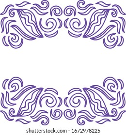 Beautiful nature frame. Vector illustration