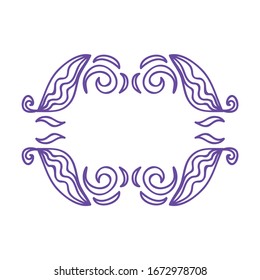 Beautiful nature frame. Vector illustration