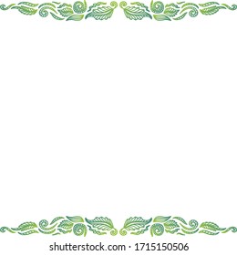 Beautiful nature frame. Vector illustration