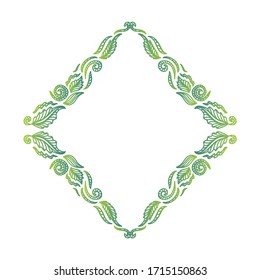 Beautiful nature frame. Vector illustration