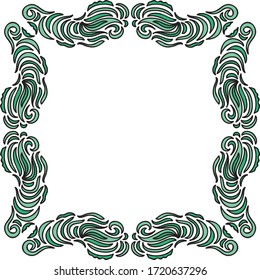 Beautiful nature frame. Vector illustration