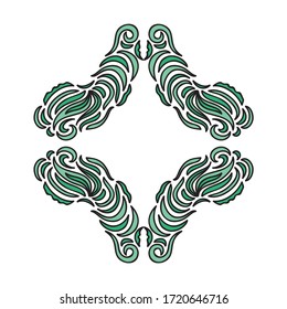Beautiful nature frame. Vector illustration