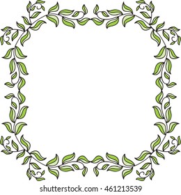 Beautiful Nature Frame Vector Illustration Stock Vector (Royalty Free ...