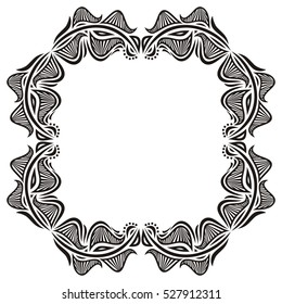 Beautiful nature frame. Vector illustration.